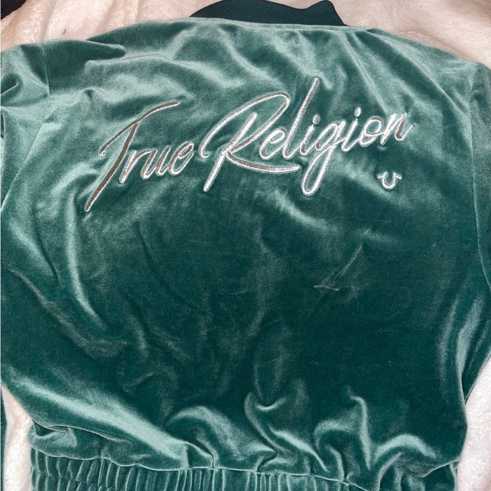 True religion velour jacket xl like new